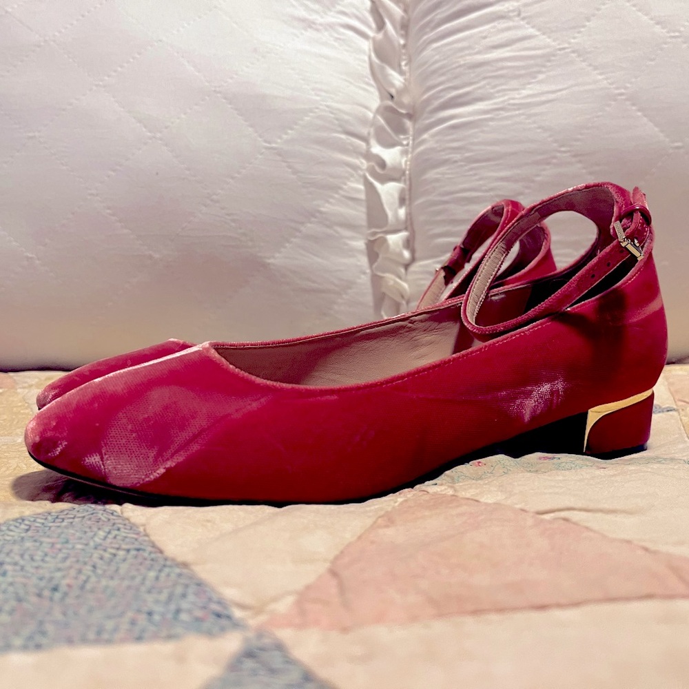 Pink Velvet Cole Haan heels